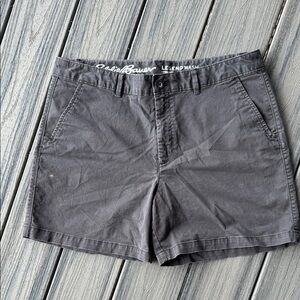 Eddie Bauer Legend Wash Slightly Curvy Shorts - Gray - Size‎ 14 Tall